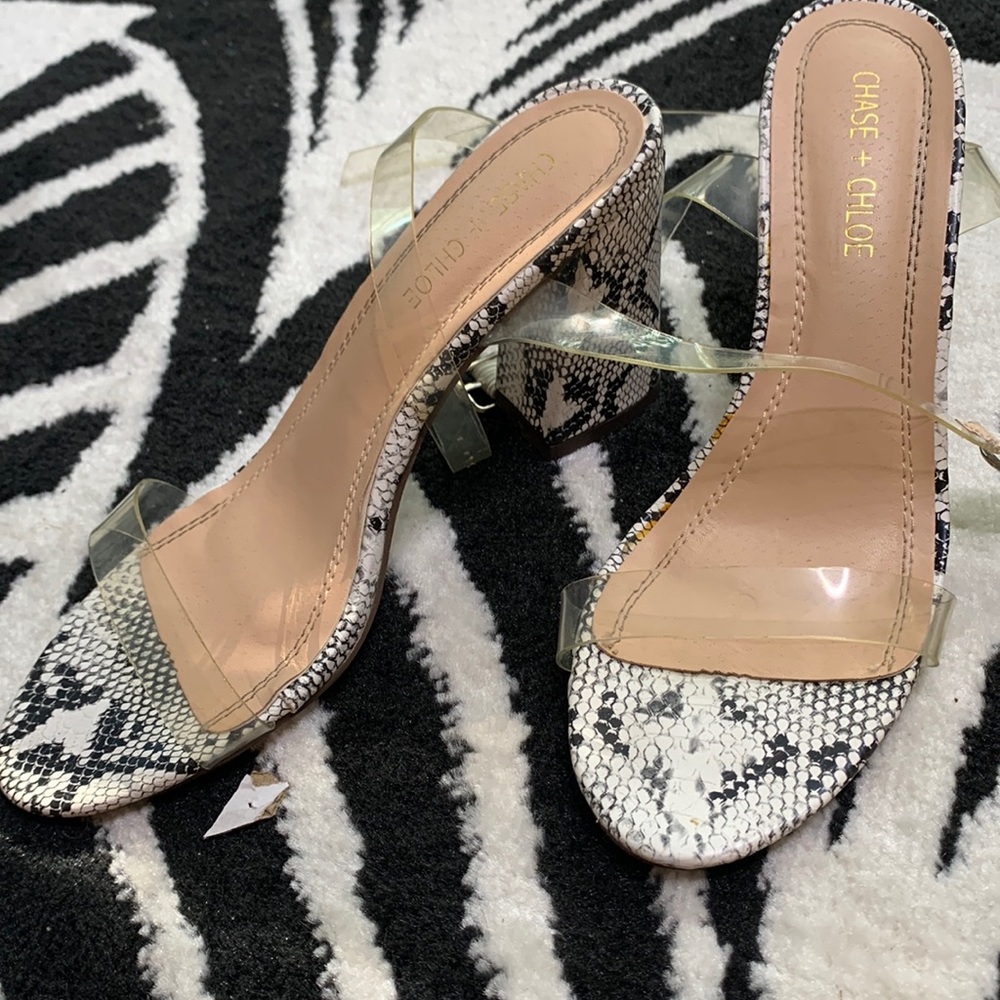 Reptile print sandal